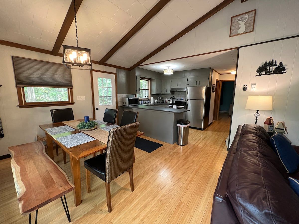 Open plan kitchen and dining space